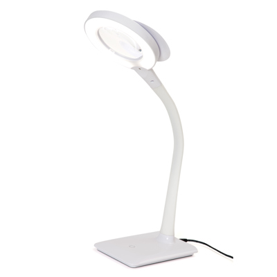 Magnifying craft lamp