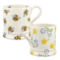 Emma Bridgewater mug set Buttercup & Daisies 1/2 pint mug  and Bumble Bee mug