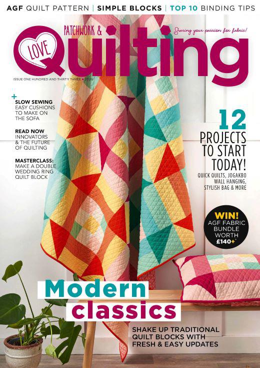 Love Patchwork & Quilting Magazine  half price special offer on subscriptions.